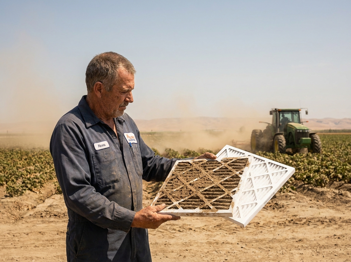 How Agricultural Dust Affects HVAC Filters in Kern County