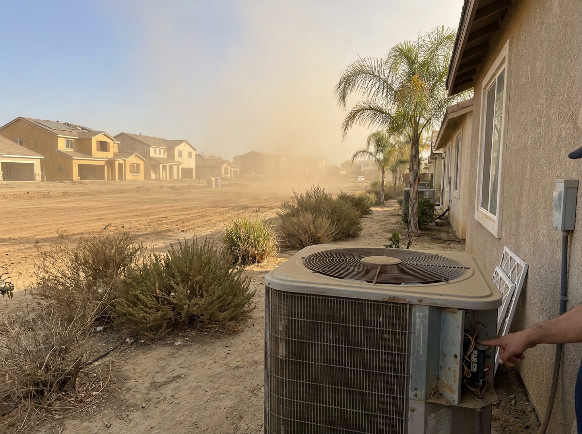 How Construction Dust from New Subdivisions Affects Nearby HVAC