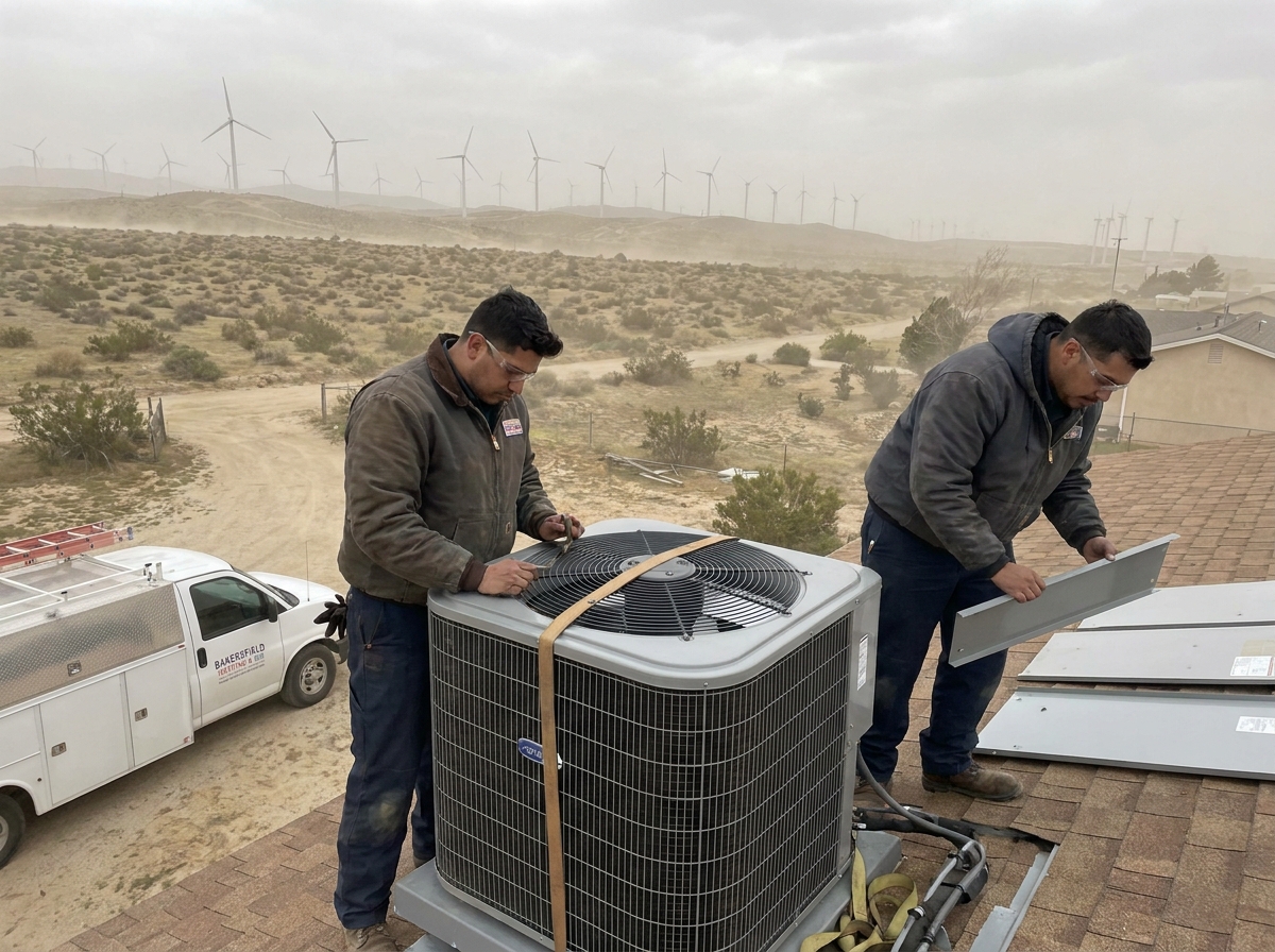 Preparing HVAC Systems for Windy Days Near the Tehachapi Pass